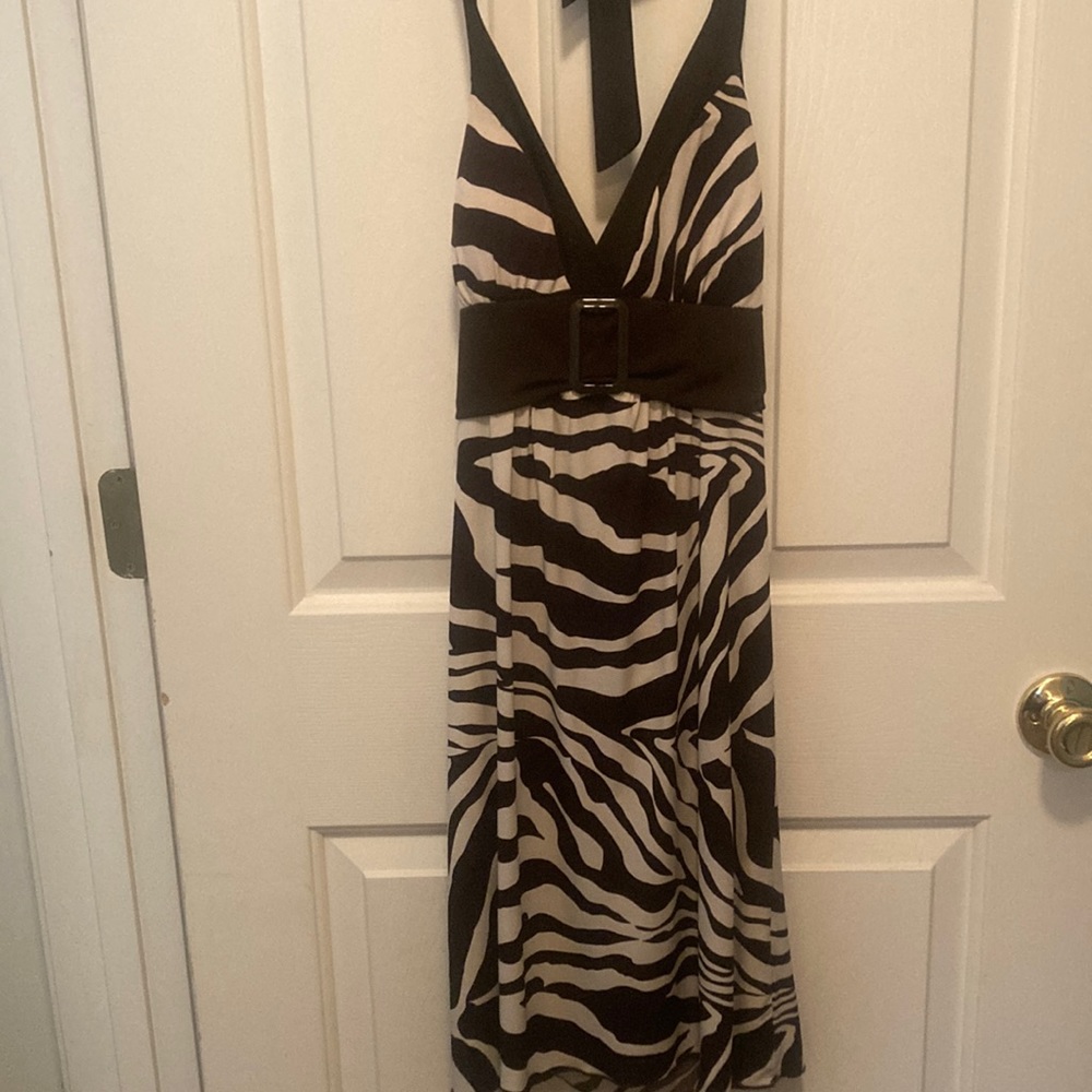 Zebra print dress